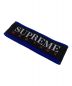 Supreme（シュプリーム）の古着「Fleece Headband / フリースヘッドバンド　ロゴ」｜ブラック×ブルー