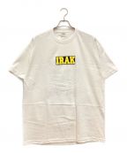 IRAK NEW YORKアイラックニューヨーク）の古着「Box Logo Tee / ボックスロゴT クルーネック バックプリント」｜ホワイト