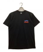 stussyステューシー）の古着「STUSSY DESIGNS USA TEE / ステューシーデザインズUSA T クルーネック プリント」｜ブラック