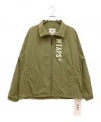 WTAPSダブルタップス）の古着「TRACK / JACKET / NYLON. TUSSAH. PERTEX. SIGN / トラックジャケット ナイロン タッサー パーテックス サイン」｜オリーブ