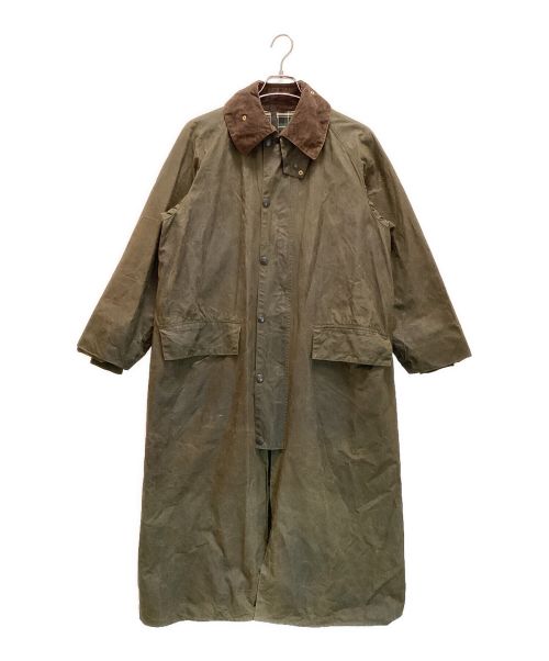 Barbour（バブアー）Barbour (バブアー) BURGHLEY オイルド ワックス ロング コート ブラウン サイズ:38の古着・服飾アイテム