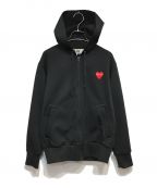 PLAY COMME des GARCONSプレイ コムデギャルソン）の古着「ジップパーカー」｜ブラック