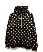 GUCCIグッチ）の古着「All Over Half Zip Jacket」｜ブラック