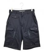 WHITE MOUNTAINEERINGホワイトマウンテ二アニング）の古着「SOLOTEX CARGO SHORT PANTS ソロテックスカーゴショートパンツ」｜ネイビー