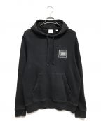 BURBERRYバーバリー）の古着「ENGLAND FRONT LOGO HOODIE フーディ パーカー」｜ブラック