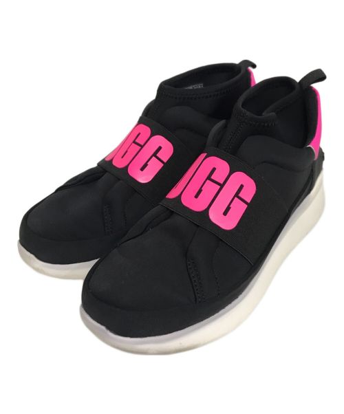 UGG（アグ）UGG (アグ) ローカットスニーカー ブラック×ピンク サイズ:23.5cmの古着・服飾アイテム