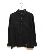 NEIGHBORHOODネイバーフッド）の古着「19AW LUMBERS SOLID/CW-SHIRT 長袖シャツ」｜ブラック