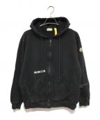 MONCLER×FRAGMENT DESIGNモンクレール×フラグメントデザイン）の古着「22FW Logo Zip-Up Hoodie FRGMTジップパーカー」｜ブラック