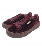 PUMA×FENTY CREEPER VELVETプーマ×フェンティ クリーパー ヴェルヴェット）の古着「ベロアスニーカー」｜パープル