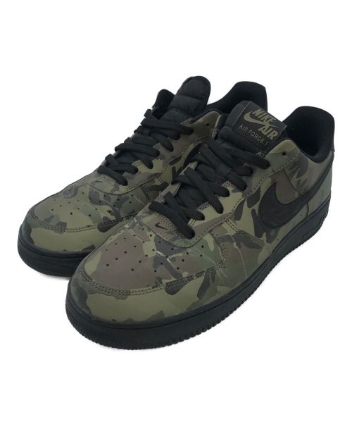 NIKE（ナイキ）NIKE (ナイキ) AIR FORCE １LOW REFLECTIVE WOOD AND CAMO オリーブ サイズ:28.5cmの古着・服飾アイテム