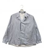 AURALEEオーラリー）の古着「GIZA LIGHT WEIGHT DOUBLE-CLOTH SHIRTS」｜スカイブルー