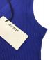 中古・古着 AURALEE (オーラリー) GIZA HIGH GAUGE RIB KNIT TANK ブルー 未使用品：6000円