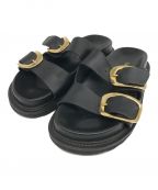 Caminandoカミナンド）の古着「DOUBLE BUCKLE SANDALS BLACK」｜ブラック