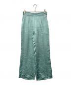 Mame Kurogouchiマメクロゴウチ）の古着「Landscape Silk Jacquard Trousers」｜グリーン