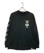 NFL×BOUNTY HUNTER×SSZエヌエフエル×バウンティハンター×エスエスズィー）の古着「Raiders Long Tshirt」｜ブラック