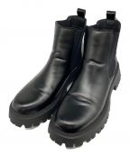 ADRERアドラー）の古着「high sole ring leather side gore boots/ハイソールリングレザーサイドゴアブーツ」｜ブラック