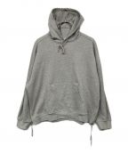 MAISON SPECIALメゾンスペシャル）の古着「Heavy-Weight Sweat Prime-Over Side Zip Pullover Hoodie」｜グレー