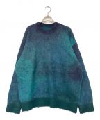 steinシュタイン）の古着「OVERSIZED GRADATION MOHAIR LS」｜グリーン