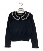 HER LIP TOハーリップトゥ）の古着「Rodin Pearl Knit Pullover」｜ブラック