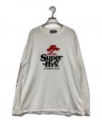 Hysteric Glamourヒステリックグラマー）の古着「SUPER HYS Tシャツ」｜ホワイト