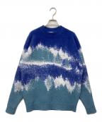 F/CE.エフシーイー）の古着「MISTY LANDSCAPE KNIT」｜ブルー