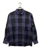 AURALEEオーラリー）の古着「SUPER LIGHT WOOL CHECK SHIRTS/A9AS01LC/チェックシャツ」｜ブラック