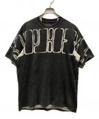 SUPREMEシュプリーム）の古着「Overprint Knockout S/S Top／Tシャツ」｜ブラック