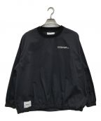 WTAPSダブルタップス）の古着「SMOCK JACKET COTTON SATIN/スモッグパーカー」｜ブラック