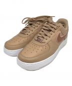 NIKEナイキ）の古着「WMNS AIR FORCE 1 07 ESS hemp/mtlc rose gold」｜ベージュ