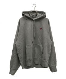 AMI Alexandre Mattiussi（アミアレクサンドルマテュッシ）の古着「AMI DE COEUR HOODIE/プルオーバーパーカー」｜グレー