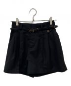 HER LIP TOハーリップトゥ）の古着「Carette Belted Twill Shorts/ショーツ/未使用品/1242303117」｜ブラック