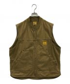 AVIREXアヴィレックス）の古着「PIGMENT UTILITIE VEST/ユーティリティベスト/ベスト/ジップベスト/783-4157001」｜ブラウン