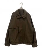 steinシュタイン）の古着「OVERSIZED HARRINGTON ZIP JACKET/ST.426-1」｜ブラウン