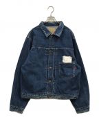 anachronormアナクロノーム）の古着「FRONT TUCK DENIM JACKET/81868050535/デニムジャケット」｜ブルー