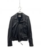 Saint Laurent Parisサンローランパリ）の古着「クラシックモーターサイクルライダースレザージャケット/443517 Y5NQ1/エディ期」｜ブラック