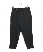 Graphpaperグラフペーパー）の古着「SELVAGE WOOL COOK PANTS/GM194-40502B」｜ブラック