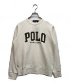 POLO RALPH LAURENポロ・ラルフローレン）の古着「POLO RALPH LAUREN/クルーネックロゴスウェット/MNPOKN16823850」｜ホワイト