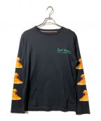 PAUL SMITHポールスミス）の古着「50th アーカイブプリント ロングスリーブTシャツ」｜ブラック