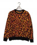 BlackEyePatchブラックアイパッチ）の古着「FLAMES KNIT SWEATER」｜ブラック