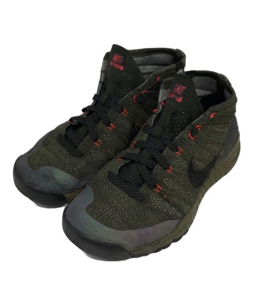 NIKE（ナイキ）NIKE (ナイキ) FLYKNIT TRNR CHUKKA FSB オリーブ サイズ:US9/UK8/EUR42.5の古着・服飾アイテム