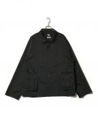 Porter Classic×SUN HOUSEポータークラシック×サンハウス）の古着「CHINOS MIL-SHIRT JACKET」｜ブラック