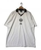 FREAK'S STORE×UMBROフレークスストア×アンブロ）の古着「別注 Soccer Game Harf Sleeve Shirt Double Logo」｜ホワイト