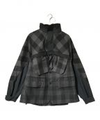 sacaiサカイ）の古着「Buffalo Check Blouson」｜ブラック