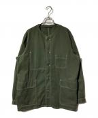 NIGEL CABOURNナイジェルケーボン）の古着「FRENCH WORK JACKET COTTON TWILL」｜オリーブ