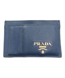 PRADA（プラダ）の古着「PRADA SAFFIANO METAL カードケース」｜ネイビー