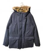 SOPHNET.ソフネット）の古着「2 LAYER WOOL FUR DOWN JACKET」｜ネイビー