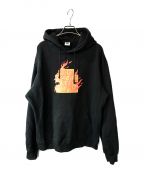 THE BLACK EYE PATCHブラックアイパッチ）の古着「BURNING OG LABEL HWC HOODIE」｜ブラック