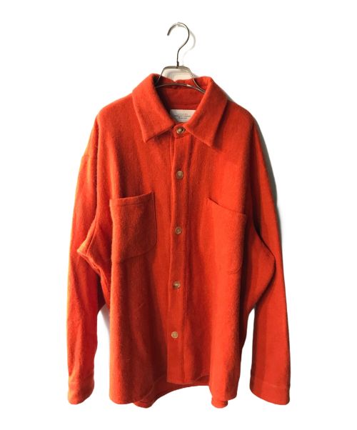 UNUSED（アンユーズド）UNUSED (アンユーズド) Alpaca Tweed Shirt レッド サイズ:3の古着・服飾アイテム