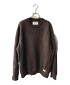 WACKO MARIAワコマリア）の古着「MOHAIR CREW NECK SWEATER」｜ブラウン