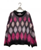 SUGARHILLシュガーヒル）の古着「MOHAIR PYHCH KNIT」｜ピンク